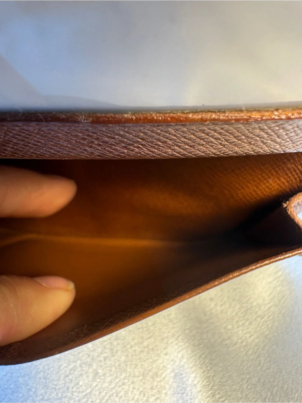 Louis Vuitton LV Monogram Card Case in Brown and Gold Unisex